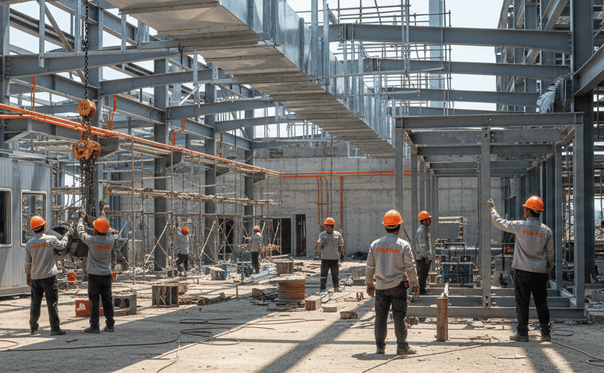 Mercury Tekindo Internusa construction workers